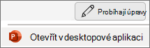 PowerPoint Open Desktop app menu item