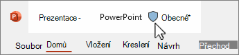 Popisek citlivosti v prezentaci