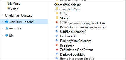 Průzkumník souborů Otevřít s vybranou OneDrive-Personal