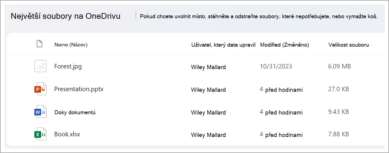 Správa OneDrivu pro pracovní nebo školní úložiště Snímek obrazovky seven.png