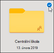 Vyberte modré kolečko