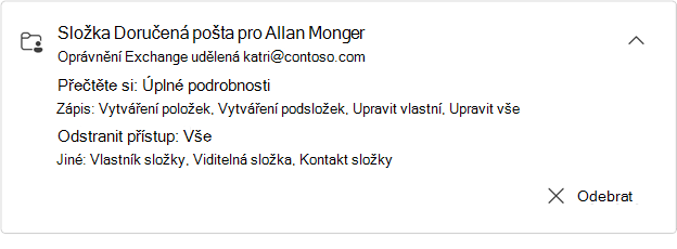 Karta rozbalené sdílené složky Allana Mundera