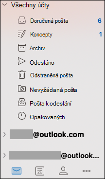Jednotná složka Doručená pošta v aplikaci Outlook pro Mac