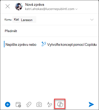 Pole pro sestavení zprávy v iOSu a Androidu
