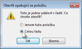 Výběr celé řady schůzek