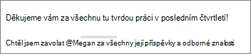 Můžete se rozhodnout zobrazit pouze křestní jméno osoby.