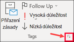 Pokud chcete nastavit zpoždění doručení, vyberte Další možnosti.