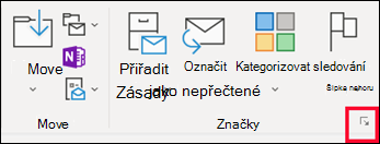 Klikněte na Možnosti zprávy a nastavte úroveň důležitosti.
