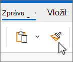 Tlačítko zjednodušeného kopírování formátu