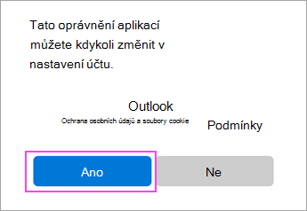 Povolit oprávnění.