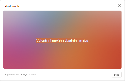 Motiv generovaný v novém Outlooku pro Windows