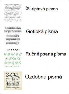 Písma, která můžete najít na webu