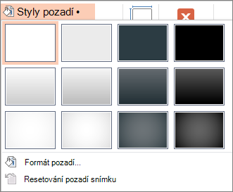 Styly pozadí v PowerPointu