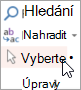 Vybrat ve skupině Úpravy