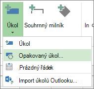 Obrázek příkazu Opakovaný úkol