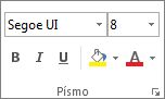 Timeline Font group in Project
