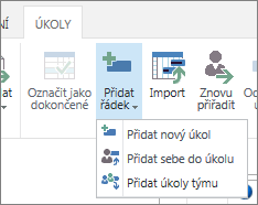 Přidat řádek