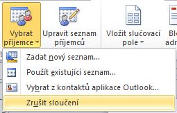 Zrušení hromadné korespondence