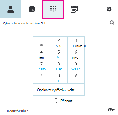 Dialogové okno Úprava telefonního čísla