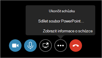 Příkaz Ukončit schůzku
