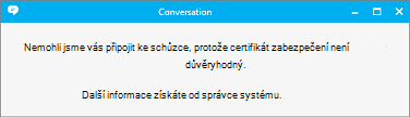 Chybová zpráva oznamující, že zásadu nelze najít