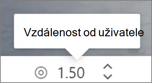 Vzdálenost od uživatelského rozhraní