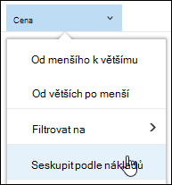 Seskupení knihovny dokumentů podle zobrazení v Office 365