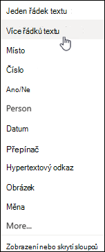 Více řádků textu