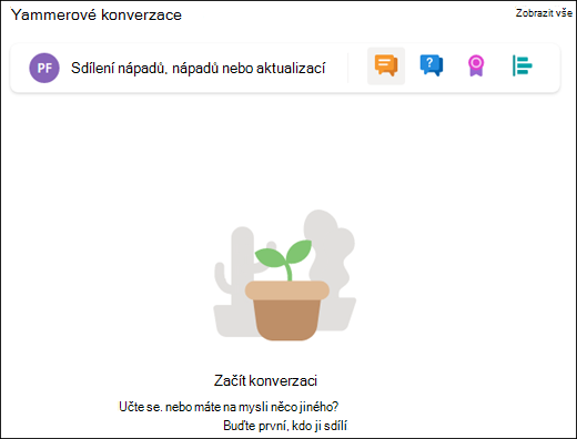 Náhled webové části Konverzace.