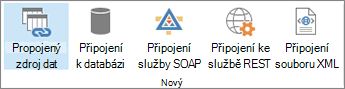 Přepínače nového datového připojení