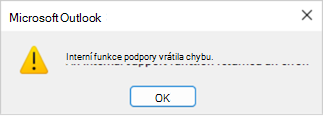 Příklad chyby, výměna skupiny kontaktů