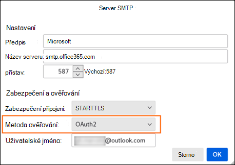 Modern auth mozilla step 2 SMTP Server