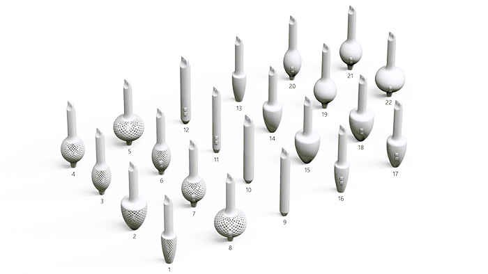 3D tisknutelné návrhy úchytů pro pero Microsoft Business Classroom Pen