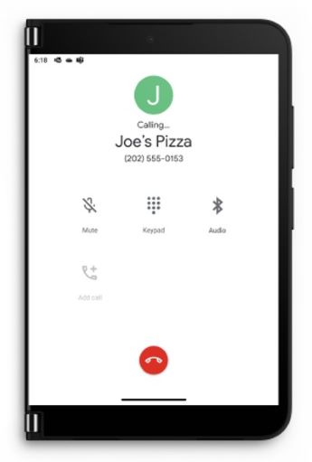 Obrazovka telefonu Surface Duo 2