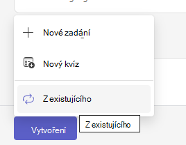 Vytvoření zadání
