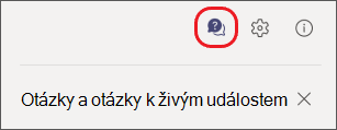 Ikona v horní části podokna