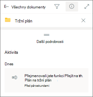 Přejmenování složky SharePointu v Teams Ent