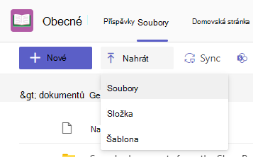 nahrát soubory