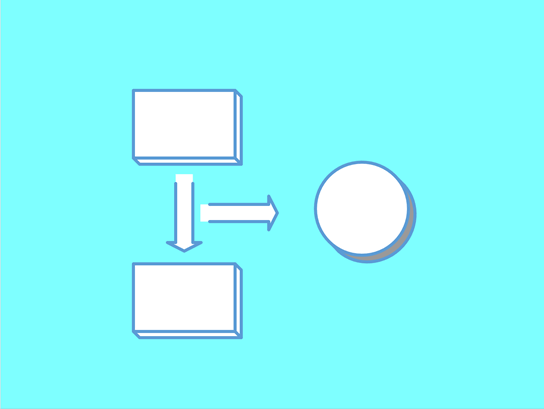 Miniatura šablony Visia pro blokové diagramy