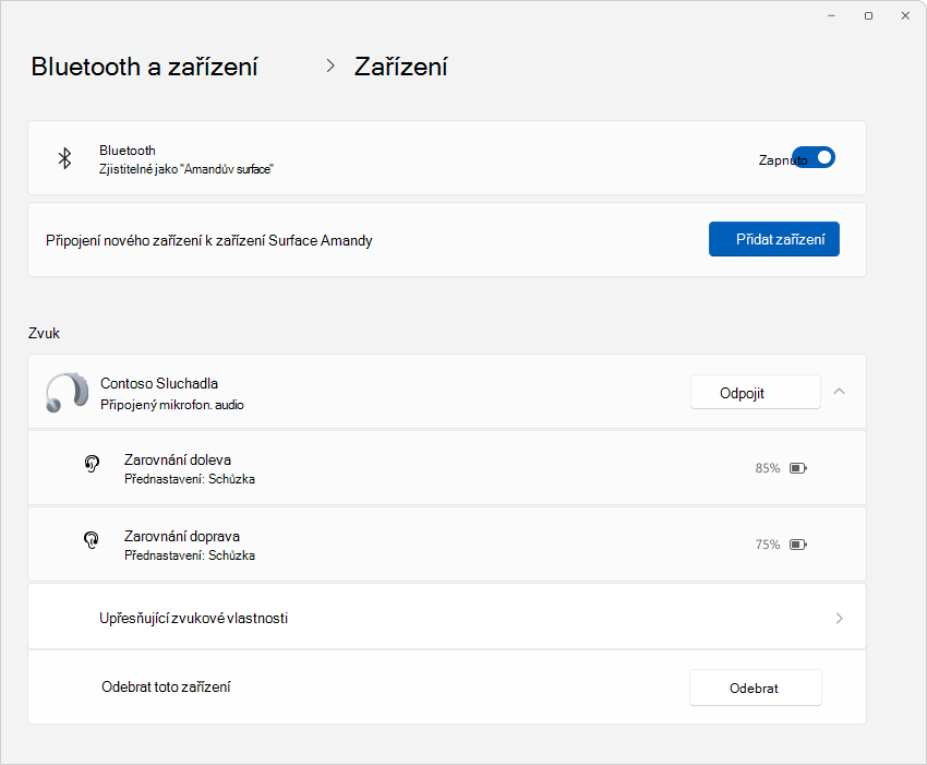 Ikona zařízení Bluetooth &.