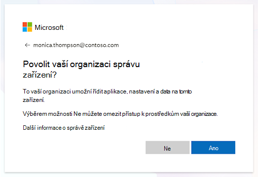 Výzva pro správu zařízení