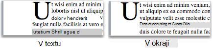 Dropped and in margin capital letters