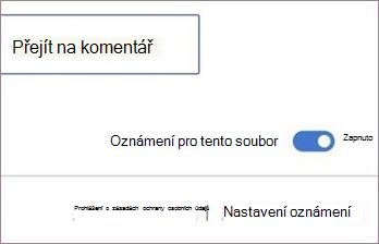 Zapnout nebo vypnout oznámení