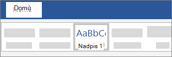 Přidání nadpisu