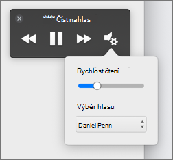 Změna rychlosti čtení