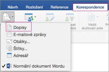 formulářové dopisy