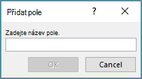 Přidání vlastních polí do seznamu hromadné korespondence v dialogu Přidat pole