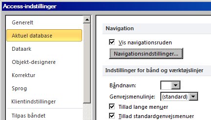 indstillinger for navigationsindstillinger