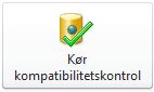 Knappen Kør kompatibilitetskontrol i Backstage-visningen i Access