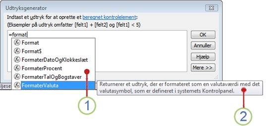 IntelliSense-rullelisten og et tip.